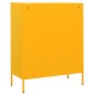 vidaXL Armario de almacenamiento acero amarillo mostaza 80x35x101,5 cm vidaXL Armario de almacenamiento acero amarillo mostaza 80x35x101,5 cm