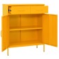 vidaXL Armario de almacenamiento acero amarillo mostaza 80x35x101,5 cm vidaXL Armario de almacenamiento acero amarillo mostaza 80x35x101,5 cm
