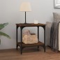 vidaXL Mesa auxiliar madera contrachapada marrón roble 40x30x42 cm vidaXL Mesa auxiliar madera contrachapada marrón roble 40x30x42 cm