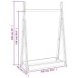 vidaXL Perchero de madera maciza de pino 100x45x150 cm vidaXL Perchero de madera maciza de pino 100x45x150 cm