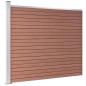 vidaXL Panel de valla WPC marrón 175x146 cm vidaXL Panel de valla WPC marrón 175x146 cm