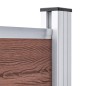 vidaXL Panel de valla WPC marrón 175x146 cm vidaXL Panel de valla WPC marrón 175x146 cm