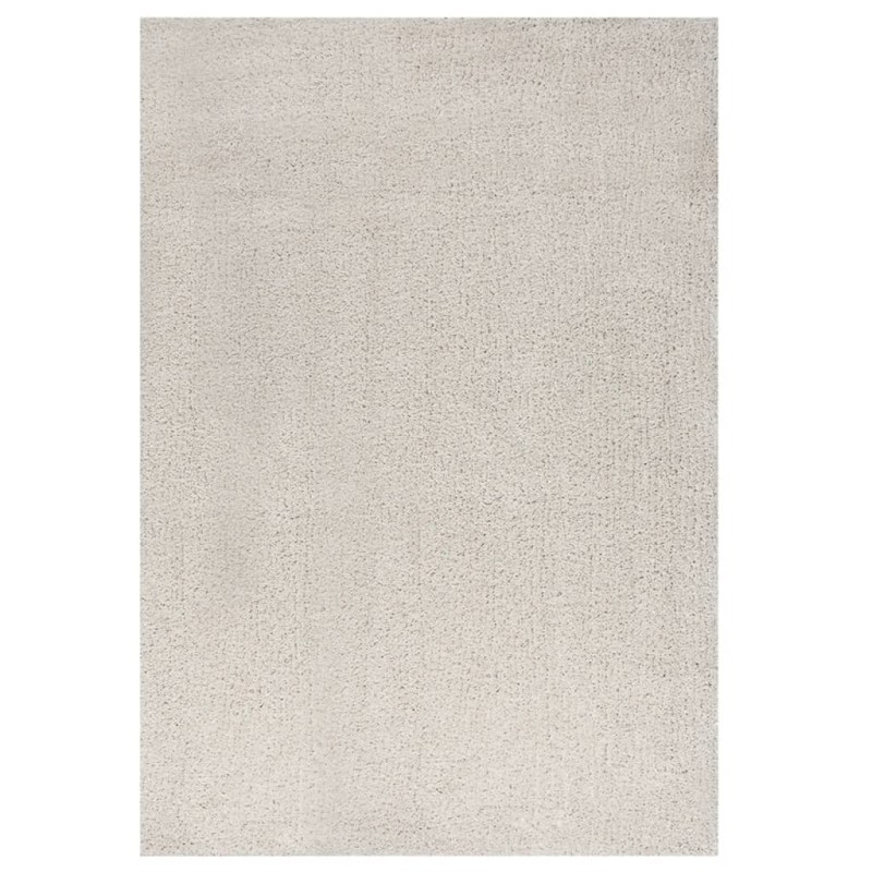 vidaXL Alfombra de pelo largo color crema 140x200 cm