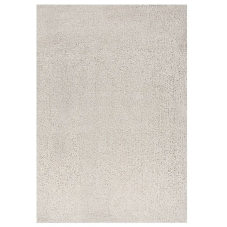 vidaXL Alfombra de pelo largo color crema 140x200 cm