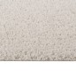 vidaXL Alfombra de pelo largo color crema 140x200 cm