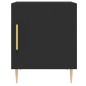 vidaXL Mesitas de noche 2 uds madera de ingeniería negro 40x40x50 cm vidaXL Mesitas de noche 2 uds madera de ingeniería negro 40x40x50 cm