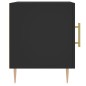 vidaXL Mesitas de noche 2 uds madera de ingeniería negro 40x40x50 cm vidaXL Mesitas de noche 2 uds madera de ingeniería negro 40x40x50 cm