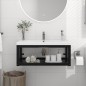 vidaXL Estructura de lavabo suspendido hierro negro 79x38x31 cm vidaXL Estructura de lavabo suspendido hierro negro 79x38x31 cm