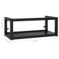 vidaXL Estructura de lavabo suspendido hierro negro 79x38x31 cm vidaXL Estructura de lavabo suspendido hierro negro 79x38x31 cm