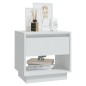 vidaXL Mesitas de noche 2 uds madera contrachapada blanco 45x34x44 cm vidaXL Mesitas de noche 2 uds madera contrachapada blanco 45x34x44 cm