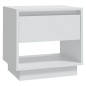 vidaXL Mesitas de noche 2 uds madera contrachapada blanco 45x34x44 cm vidaXL Mesitas de noche 2 uds madera contrachapada blanco 45x34x44 cm