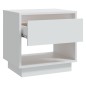 vidaXL Mesitas de noche 2 uds madera contrachapada blanco 45x34x44 cm vidaXL Mesitas de noche 2 uds madera contrachapada blanco 45x34x44 cm