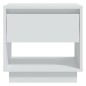vidaXL Mesitas de noche 2 uds madera contrachapada blanco 45x34x44 cm vidaXL Mesitas de noche 2 uds madera contrachapada blanco 45x34x44 cm