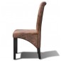vidaXL Sillas de comedor 2 unidades de color marrón vidaXL Sillas de comedor 2 unidades de color marrón