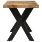 vidaXL Mesa de comedor madera maciza de mango sin tratar 140x70x75 cm vidaXL Mesa de comedor madera maciza de mango sin tratar 140x70x75 cm