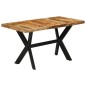 vidaXL Mesa de comedor madera maciza de mango sin tratar 140x70x75 cm vidaXL Mesa de comedor madera maciza de mango sin tratar 140x70x75 cm