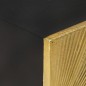 vidaXL Mesita de noche con frontal de latón mango maciza 40x30x50 cm vidaXL Mesita de noche con frontal de latón mango maciza 40x30x50 cm