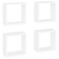 vidaXL Estantes cubo de pared 4 unidades blanco 30x15x30 cm vidaXL Estantes cubo de pared 4 unidades blanco 30x15x30 cm
