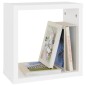 vidaXL Estantes cubo de pared 4 unidades blanco 30x15x30 cm vidaXL Estantes cubo de pared 4 unidades blanco 30x15x30 cm