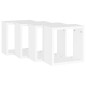 vidaXL Estantes cubo de pared 4 unidades blanco 30x15x30 cm vidaXL Estantes cubo de pared 4 unidades blanco 30x15x30 cm