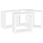 vidaXL Estantes cubo de pared 4 unidades blanco 30x15x30 cm vidaXL Estantes cubo de pared 4 unidades blanco 30x15x30 cm