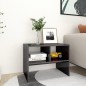 vidaXL Mesa auxiliar madera contrachapada gris brillante 60x40x45 cm vidaXL Mesa auxiliar madera contrachapada gris brillante 60x40x45 cm