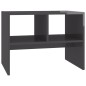 vidaXL Mesa auxiliar madera contrachapada gris brillante 60x40x45 cm vidaXL Mesa auxiliar madera contrachapada gris brillante 60x40x45 cm