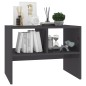vidaXL Mesa auxiliar madera contrachapada gris brillante 60x40x45 cm vidaXL Mesa auxiliar madera contrachapada gris brillante 60x40x45 cm