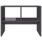 vidaXL Mesa auxiliar madera contrachapada gris brillante 60x40x45 cm vidaXL Mesa auxiliar madera contrachapada gris brillante 60x40x45 cm