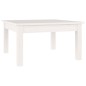 vidaXL Mesa de centro de madera maciza de pino blanco 55x55x30 cm vidaXL Mesa de centro de madera maciza de pino blanco 55x55x30 cm