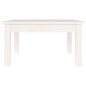 vidaXL Mesa de centro de madera maciza de pino blanco 55x55x30 cm vidaXL Mesa de centro de madera maciza de pino blanco 55x55x30 cm