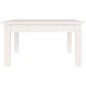vidaXL Mesa de centro de madera maciza de pino blanco 55x55x30 cm vidaXL Mesa de centro de madera maciza de pino blanco 55x55x30 cm
