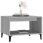 vidaXL Mesa de centro madera contrachapada gris Sonoma 60x50x40 cm vidaXL Mesa de centro madera contrachapada gris Sonoma 60x50x40 cm