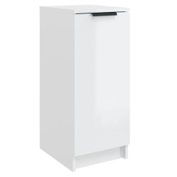vidaXL Mueble zapatero madera contrachapada blanco brillo 30x35x70 cm