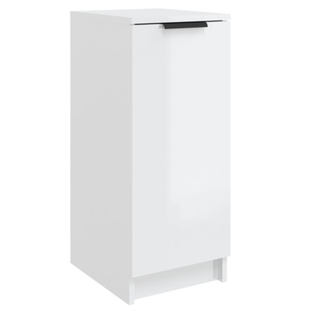 vidaXL Mueble zapatero madera contrachapada blanco brillo 30x35x70 cm