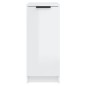 vidaXL Mueble zapatero madera contrachapada blanco brillo 30x35x70 cm