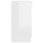 vidaXL Mueble zapatero madera contrachapada blanco brillo 30x35x70 cm