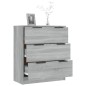 vidaXL Aparador de madera contrachapada gris Sonoma 60x30x70 cm vidaXL Aparador de madera contrachapada gris Sonoma 60x30x70 cm