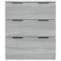 vidaXL Aparador de madera contrachapada gris Sonoma 60x30x70 cm vidaXL Aparador de madera contrachapada gris Sonoma 60x30x70 cm