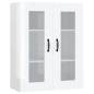vidaXL Armario de pared colgante blanco brillante 69,5x34x90 cm
