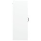 vidaXL Armario de pared colgante blanco brillante 69,5x34x90 cm