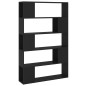 vidaXL Librería separador madera contrachapada negro 100x24x155 cm vidaXL Librería separador madera contrachapada negro 100x24x155 cm