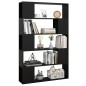 vidaXL Librería separador madera contrachapada negro 100x24x155 cm vidaXL Librería separador madera contrachapada negro 100x24x155 cm