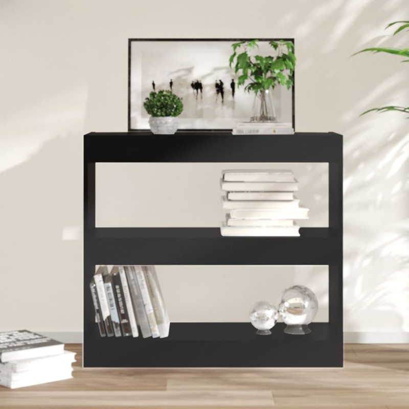 vidaXL Estantería/divisor de espacios negro 80x30x72 cm vidaXL Estantería/divisor de espacios negro 80x30x72 cm