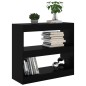 vidaXL Estantería/divisor de espacios negro 80x30x72 cm vidaXL Estantería/divisor de espacios negro 80x30x72 cm