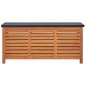 vidaXL Caja de almacenaje jardín madera maciza eucalipto 117x50x55 cm vidaXL Caja de almacenaje jardín madera maciza eucalipto 117x50x55 cm