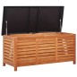 vidaXL Caja de almacenaje jardín madera maciza eucalipto 117x50x55 cm vidaXL Caja de almacenaje jardín madera maciza eucalipto 117x50x55 cm