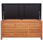 vidaXL Caja de almacenaje jardín madera maciza eucalipto 117x50x55 cm vidaXL Caja de almacenaje jardín madera maciza eucalipto 117x50x55 cm
