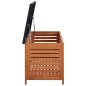 vidaXL Caja de almacenaje jardín madera maciza eucalipto 117x50x55 cm vidaXL Caja de almacenaje jardín madera maciza eucalipto 117x50x55 cm
