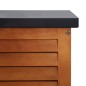 vidaXL Caja de almacenaje jardín madera maciza eucalipto 117x50x55 cm vidaXL Caja de almacenaje jardín madera maciza eucalipto 117x50x55 cm